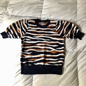 Ann Taylor Petite Tiger Bengal Sweater XS